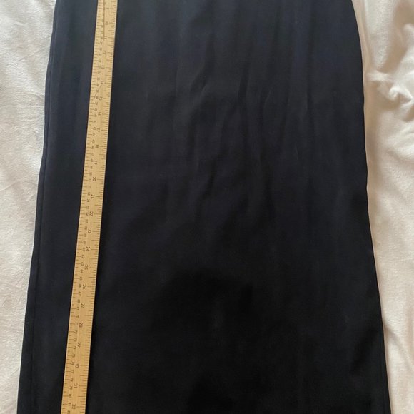 Black Maxi Skirt with Sexy Back Split - Picture 8 of 10